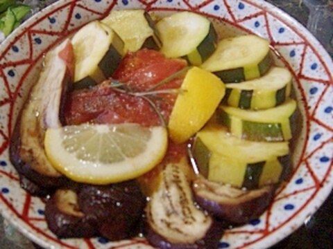 低カロ★夏野菜の焼きマリネ★ローズマリーの香り